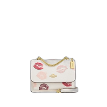 US Direct Mail COACH Mini Klare Crossbody Bag with Lip Print CZ946 Gold Chalk
