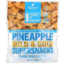Hong Kong Made in Nature Organic Pineapple Bold & Gold Grade Snacks 3 oz (8