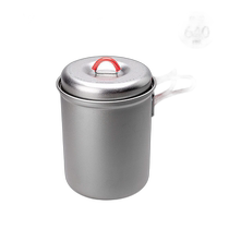 Japan direct mail EVERNEW titanium alloy pot U L Deep pot 640 ECA616 deep pot camping home