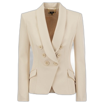 Hong Kong direct mail trendy luxury Elisabetta Franchi womens double-breasted suit jacket GI07241E
