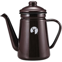(Direct mail from Japan) Deer Brand Enamel Coffee Pot 1 1L Brown UH-526