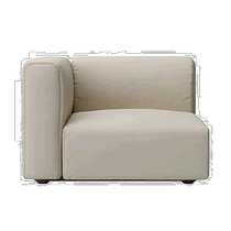 (Direct Mail from Japan) Muji Sofa Cover Washed Cotton Canvas Armrest Sofa Beige Wide