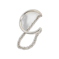 Hong Kong direct mail trendy luxury Zoë Chicco womens 14k white gold draped chain ear cuff ZCHIC309