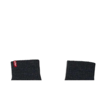 Hong Kong direct mail trendy luxury LeviS mens tab touch screen knitted logo dark gray gloves