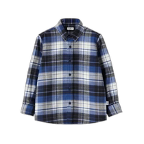 Hong Kong direct mail IL GUFO boys shirt A24CL154C3151476 AW2024 blue plaid lining