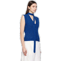 Hong Kong Direct Shipping Luxury Saks Potts Womens Blue Rosemarie Vest