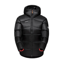Nichichao running errands MAMMUT winter warm hooded jacket down jacket black XS 1013-02