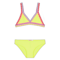 billieblush yellow crochet bikini - yellow (American outlet) straight hair