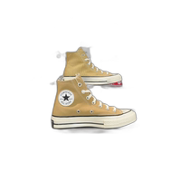 Korean direct mail CONVERSE high-waisted canvas casual shoes for men and women A04590C