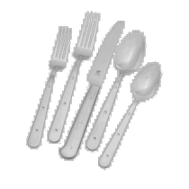 zwilling porterhouse 45 piece 18 10 stainless steel cutlery set - no