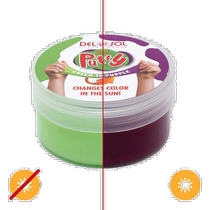 delsol childrens non-toxic crystal slime color-changing fake water toy
