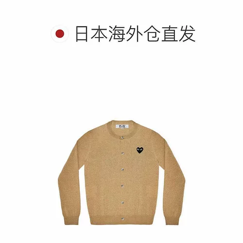 Прямая рассылка из Японии CDG PLAY Kawakubo Rei для мужчин и женщин, классический маленький черный кардиган с круглым вырезом в виде сердца, подлинный свитер