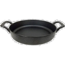 (Direct mail from Japan) Ishigaki cast iron double-ear frying pan flat bottom durable home outdoor kitchen 18cm