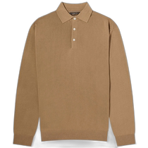 Hong Kong direct mail trendy luxury BEAMS PLUS Mens Plus 12g Knitted Long Sleeve Polo Shirt 3812000