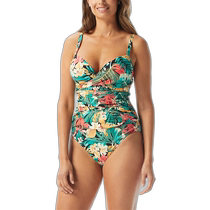 CoCo Reef Enrapture Underwire One-piece Swimsuit - Black (American Outlet) Straight Hair