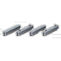 Japan direct mail TOMIX321 series 2nd car additional kit B4 98326 train model electric train