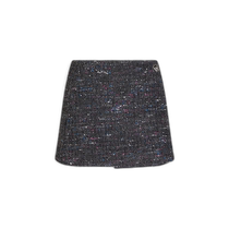 Hong Kong Direct Mail Trendy Luxury GANNI Womens Donegal Wool Blended Terry Mini Wrap Skirt F7
