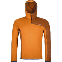 Hong Kong direct mail trendy luxury Ortovox mens ZN fleece light plaid hooded jacket ORTL0JA