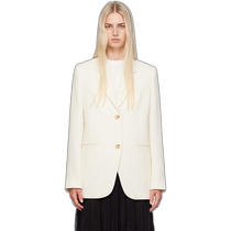 Hong Kong direct mail trendy luxury TOTÊME womens off-white Tailored suit jacket 243WRZ869F