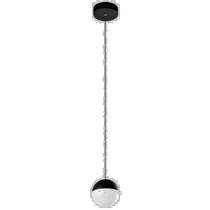 vonnRavello VAP2281BL 5 integrated LED pendant light with globe shade black -