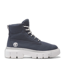 Timberland Womens Greyfield Canvas Boots - Dark Blue Canvas (American Outlet) Straight
