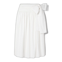 Hong Kong direct mail trendy luxury magda butrym womens pleated cotton poplin mid-length wrap skirt 104524