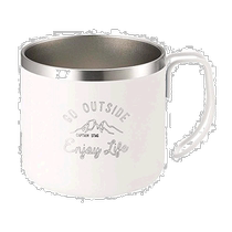 (Direct Mail from Japan) Captain Stag Deer Cup Double-layered Stainless Steel Insulation Warm or Cold White UE-