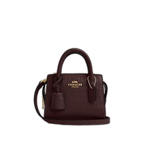US direct mail COACH Andrea mini handbag CR209 gold merlot color Coach