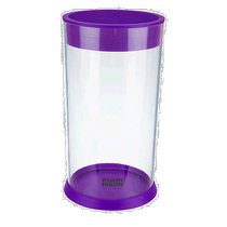 Kuhn Rikon Easy Clean Round Acrylic Knife Block Purple - pu