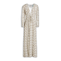 Hong Kong direct mail fashion luxury Melissa Odabash womens Farrah snake pattern tulle Turkish style long