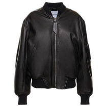 Hong Kong Direct Mail Fashion Luxury The Attico Womens Anja Napa Leather Bomber Jacket