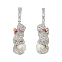 Japan direct mail kate spade new york cat theme shiny long earrings KJ294960