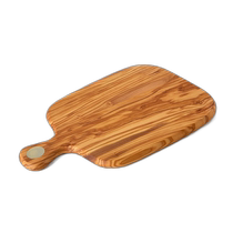 Berard Racine Olive Wood 11 4-Inch Cutting Board with Handles - Brown (Ole U.S.A.