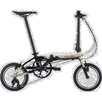 Self-operated｜Dahon folding bicycle black and beige white simple practical new and fashionable