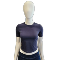 Korean direct mail MULAWEAR womens simple style short cuff yoga top AWSDTS146