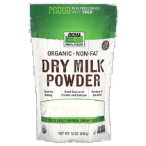 Hong Kong NOW Real Food organic skimmed milk powder 3 tablespoons per serving 340g