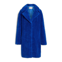 Hong Kong Direct Mail Fashionable Luxury Stand Studio Womens Camille Faux Shearling Coat 613039