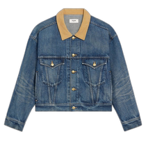 Hong Kong direct mail trendy luxury Celine womens Dark union washed denim jacket 2Q493