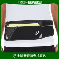Japanese errand running Asics mens and womens waist bag black yellow F A-10843206001