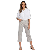 Hong Kong direct mail trendy luxury nydj womens Joni high-waisted loose cropped pants comfortable and fashionable