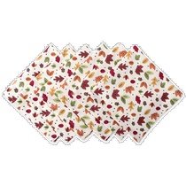 DII Fall Napkin (Set of 6) - fall leaves (American outlet) straight hair