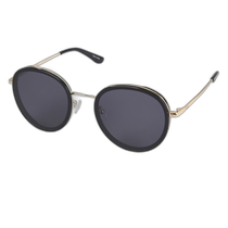 Korea direct mail Fila Fila nearly round frame cat-eye sunglasses black FLS7402 BLACK 57
