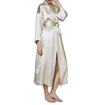 Frette Womens Cascade Robe - Champagne (American Outlet) Straight Hair