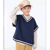 Japan direct mail SHIPS KIDS childrens 100-140cm large version sports vest comfortable pure cotton material