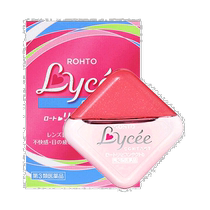 Japan direct mail ROHTO Lycee small red flower contact lens eye drops 8ml