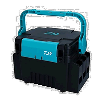 (Direct mail from Japan) Dayiwa Fishing Tackle Box Sturdy Portable Multifunctional Stand Black Green 3502