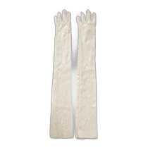 Hong Kong direct mail trendy luxury SAFIYAA womens gloves GL021FLUIDSEQUINGLOVES