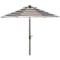 safaviehIris Fashion Line 11Ft Rnd Umbrella - gray white (