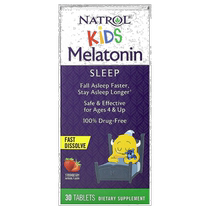 Hong Kong Hair Straightening Natrol Childrens Instant Tablets Strawberry Flavor Contains Melatonin to Help Sleep 30 Tablets
