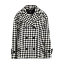 Hong Kong direct mail trendy luxury Mackintosh womens coat wool